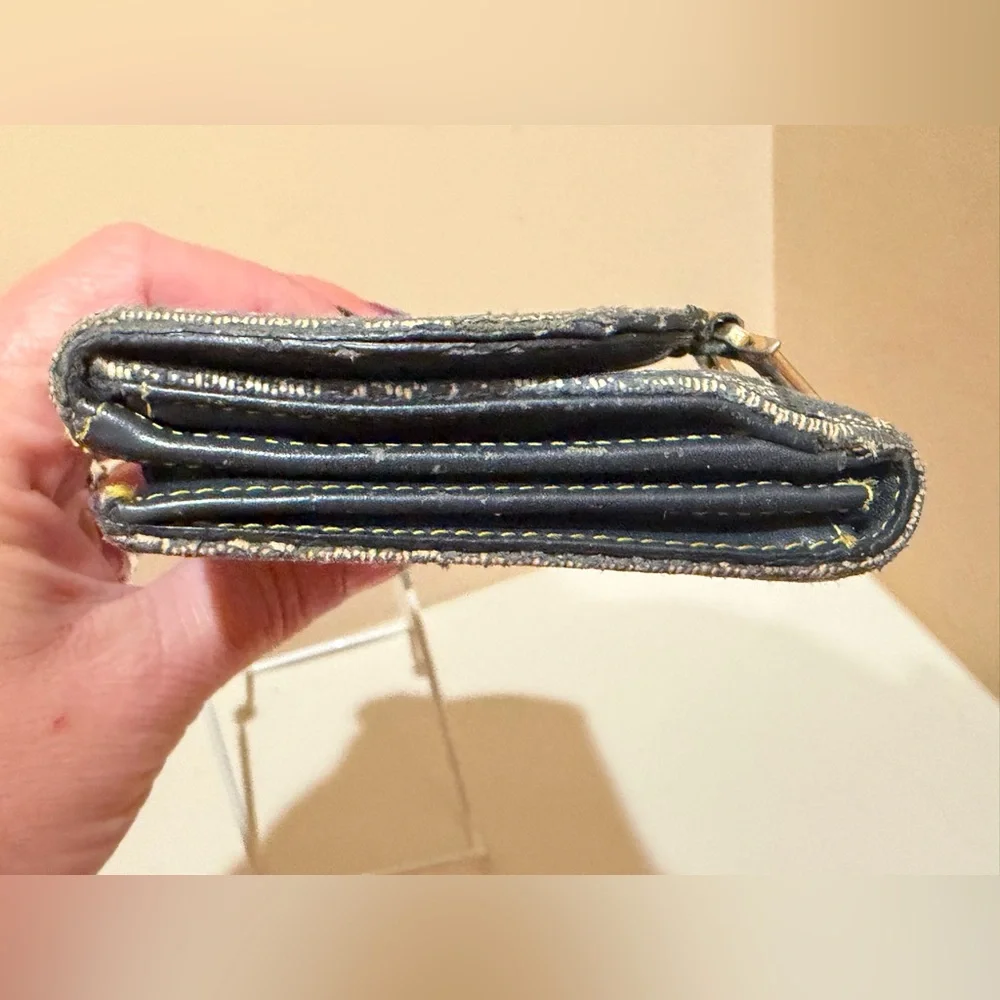 Dior Denim Trotter Saddle Long Wallet
